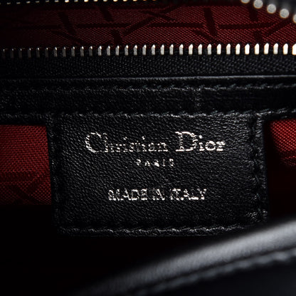 Christian Dior Lambskin Cannage Medium Lady Dior Black 6 of 9
