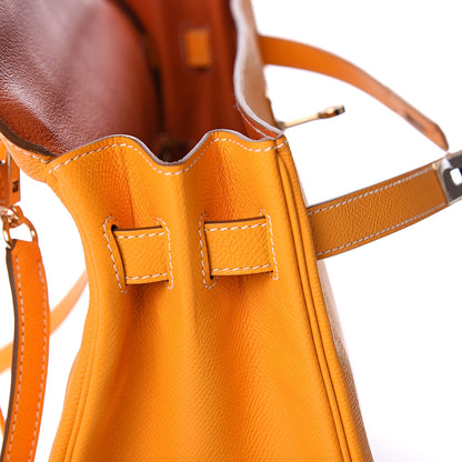 Hermes Epsom Candy Kelly Retourne 35 Jaune D'Or Feu 22 of 33