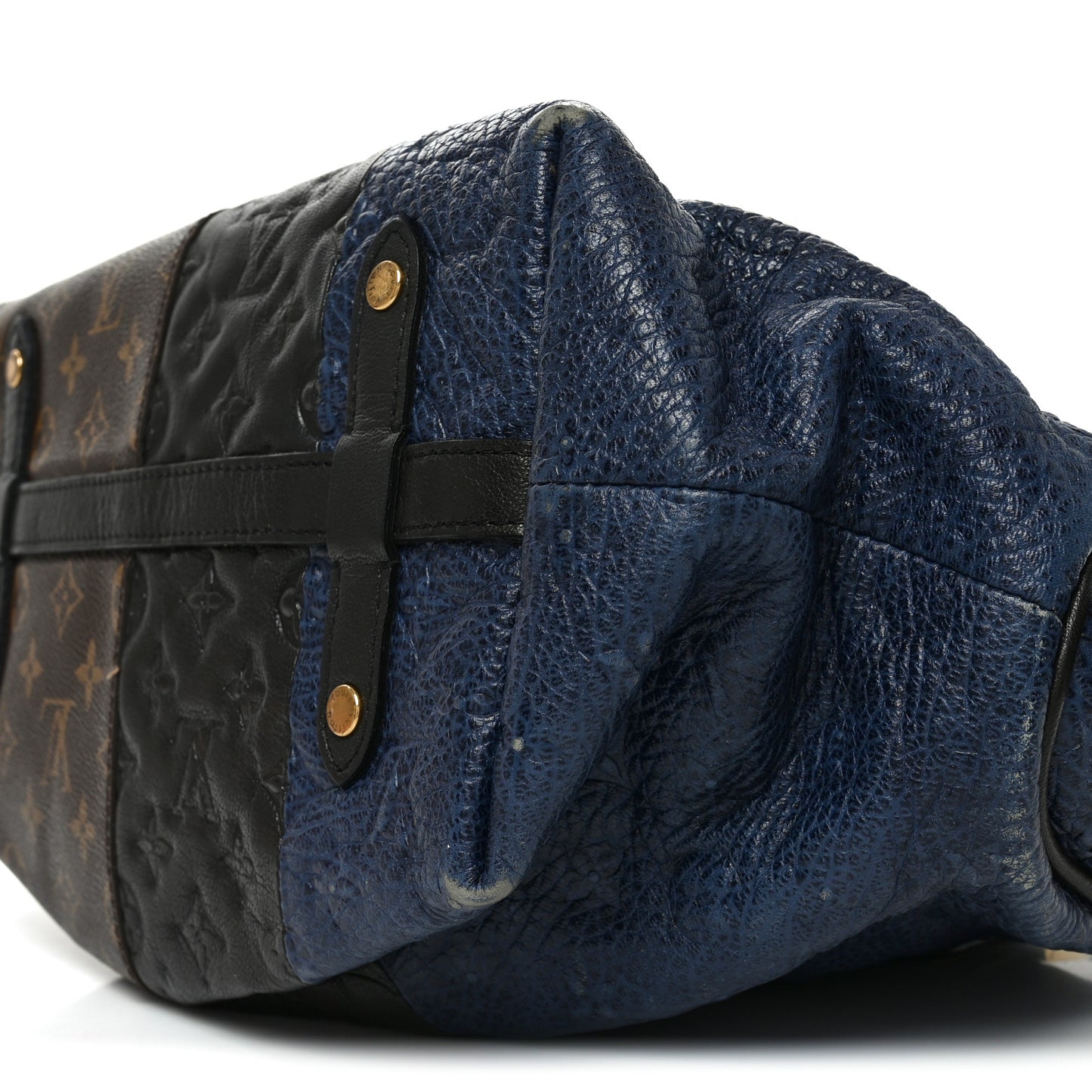 Monogram Stripes Medium Bag Marine