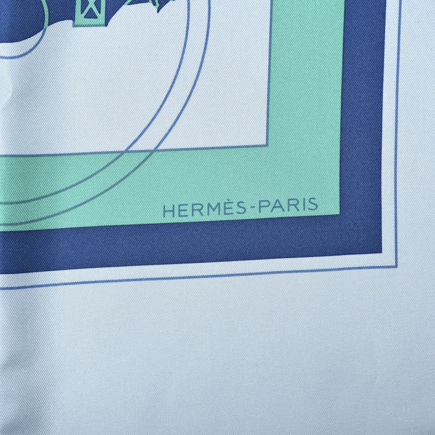 Hermes Silk Ex Libris Scarf 90 4 of 5