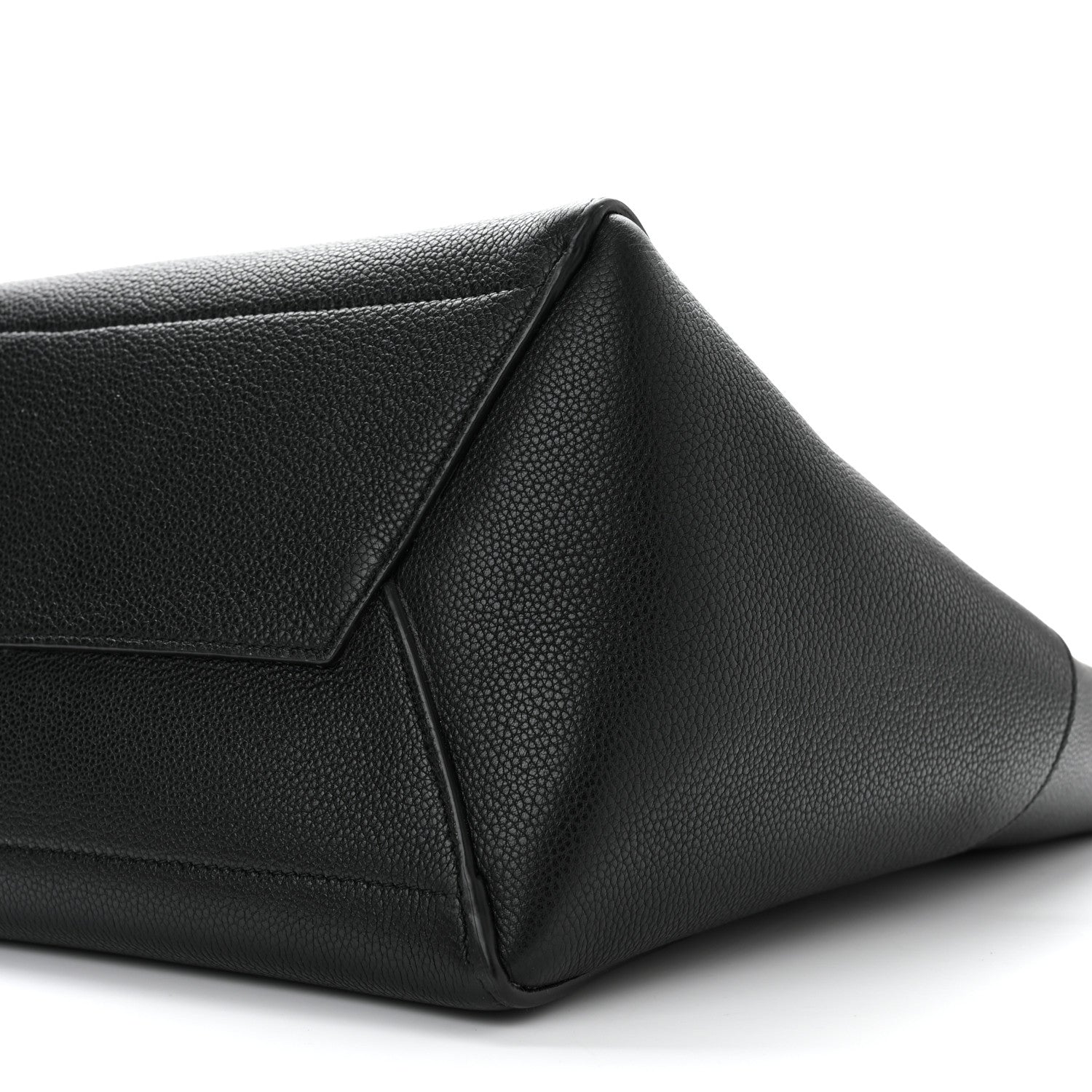 Celine Soft Grained Calfskin Sangle Bucket Bag Black 10 of 11
