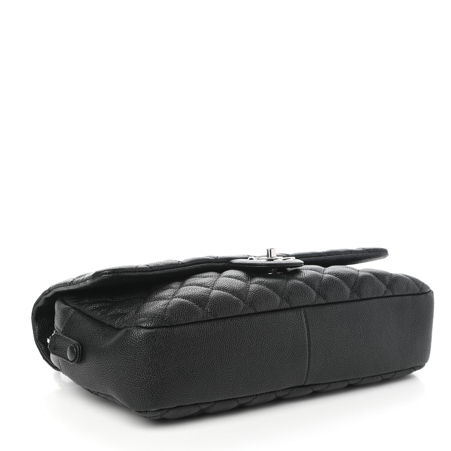 Caviar Quilted Jumbo Easy Flap Black