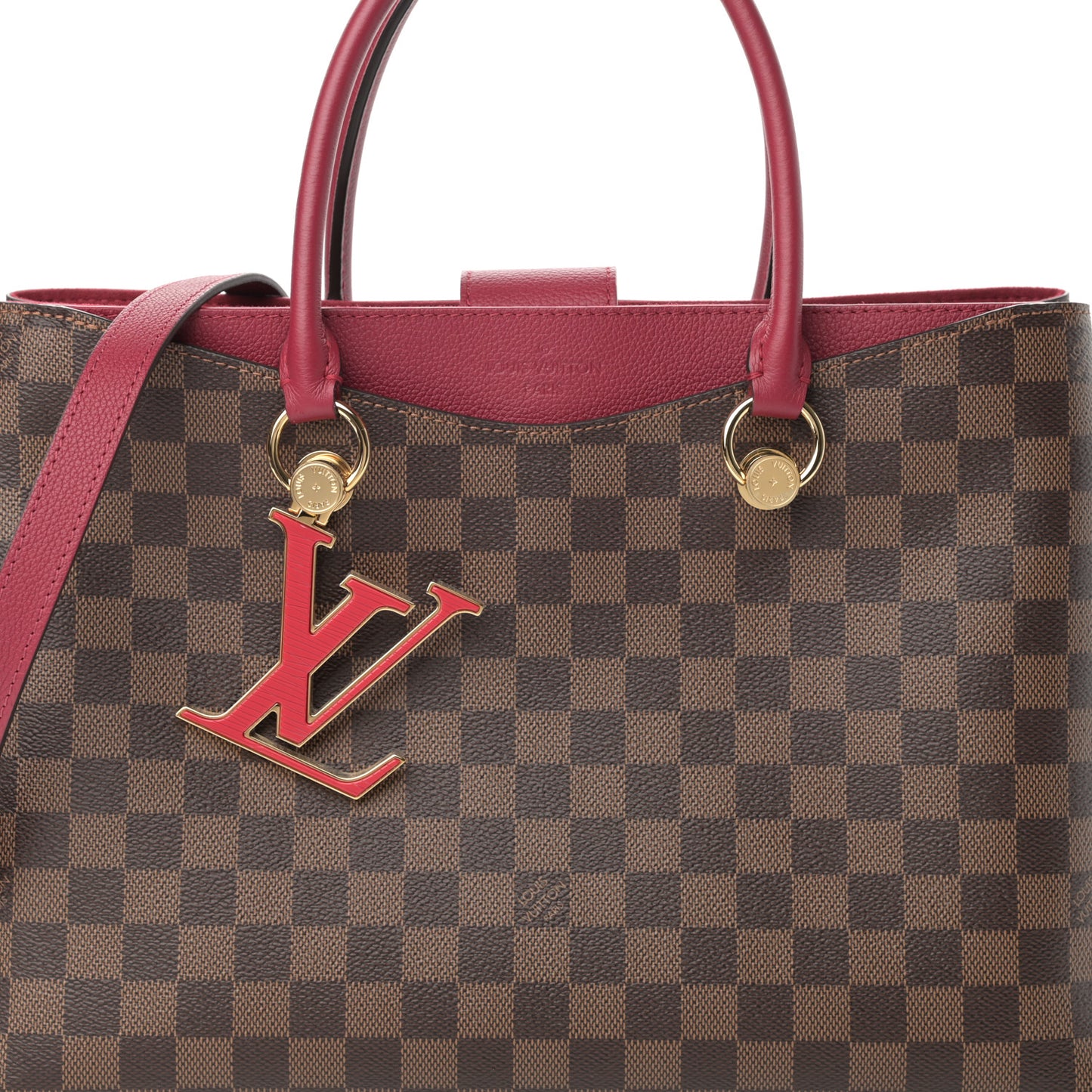 Damier Ebene LV Riverside Lie De Vin