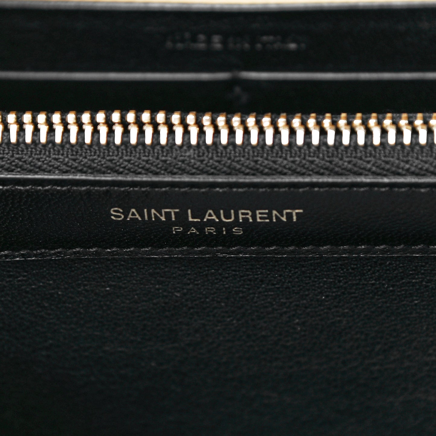 Sequin Monogram Chain Wallet Gold