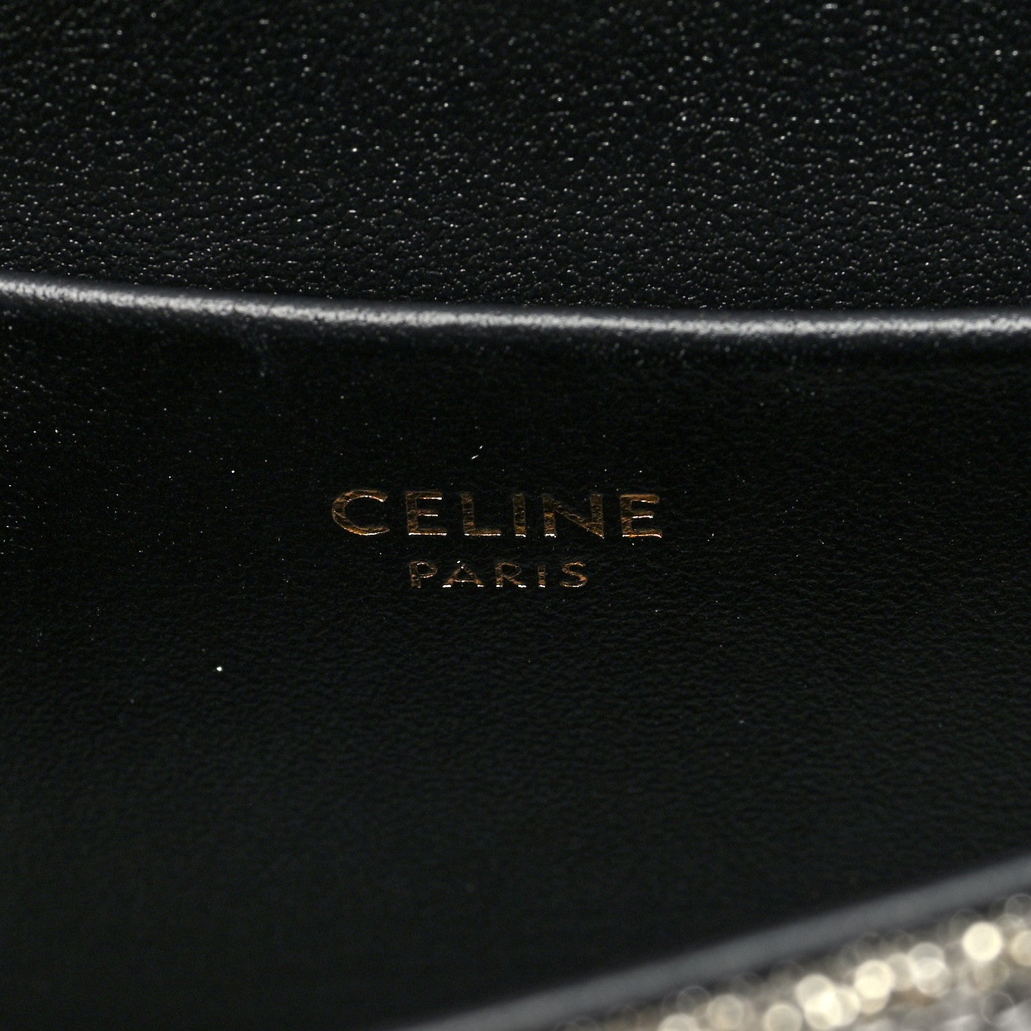 Celine Glitter Textile Teen Victoire Bag Gold 6 of 9