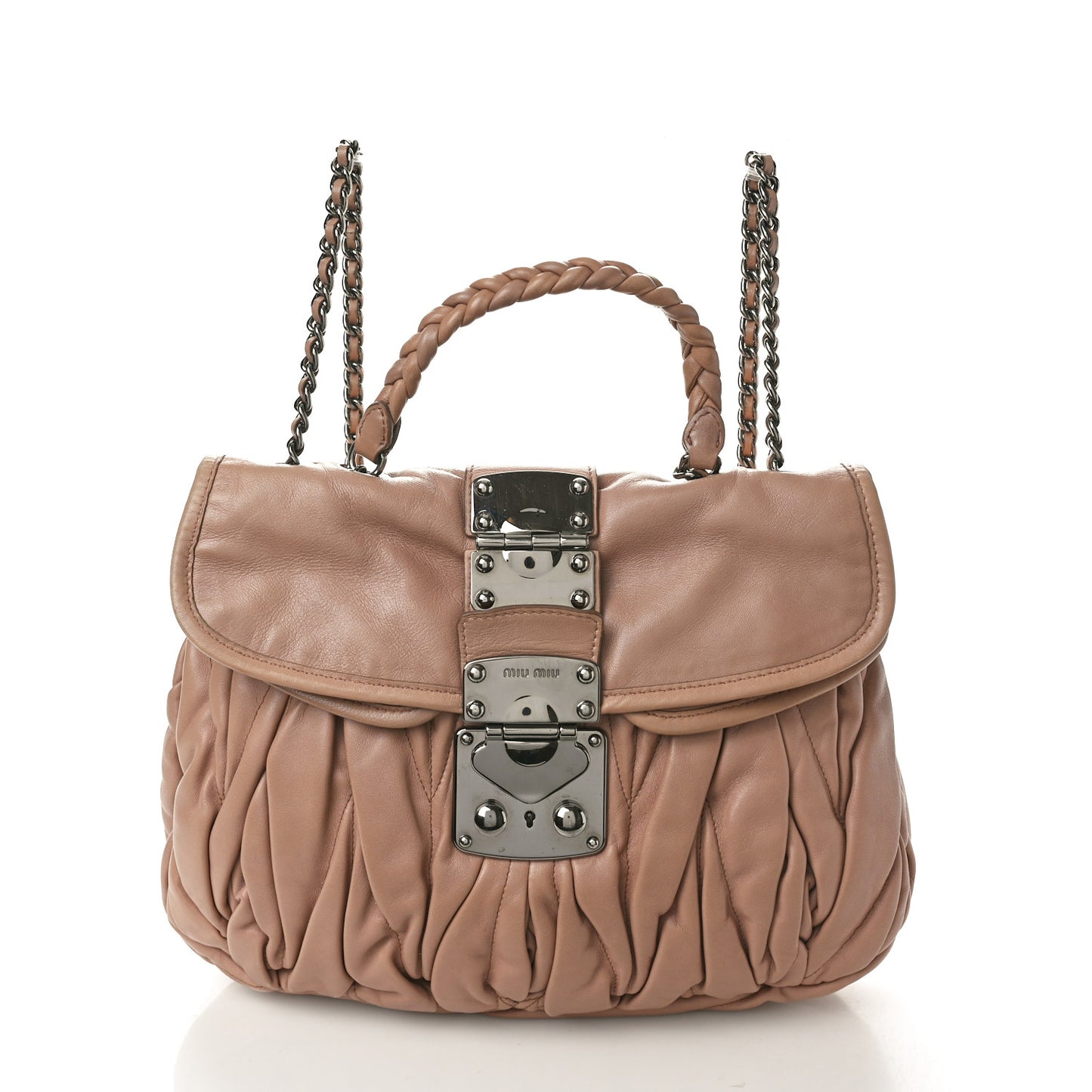 Nappa Matelasse Coffer Hobo Cammeo