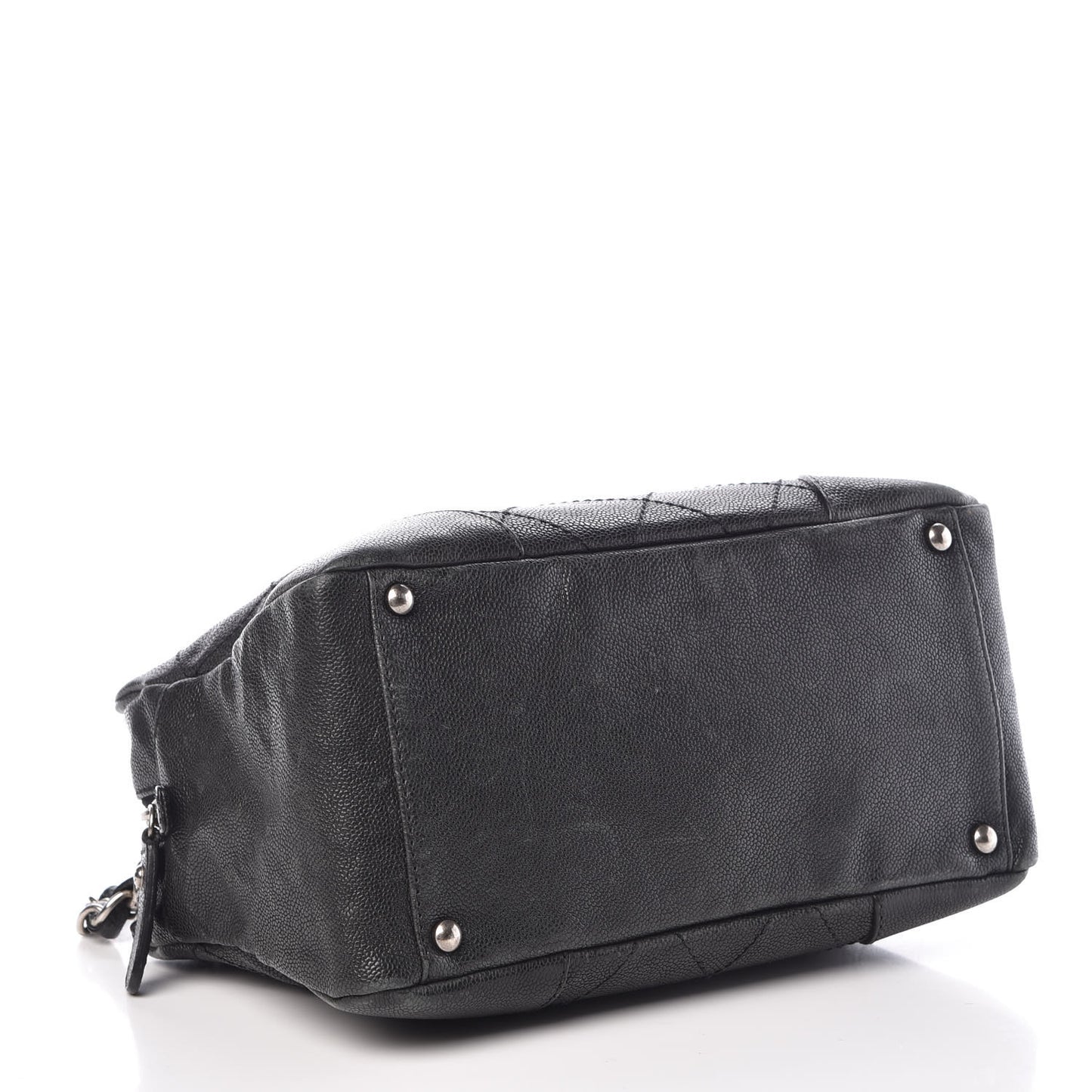 Distressed Caviar Outdoor Ligne Tote Black