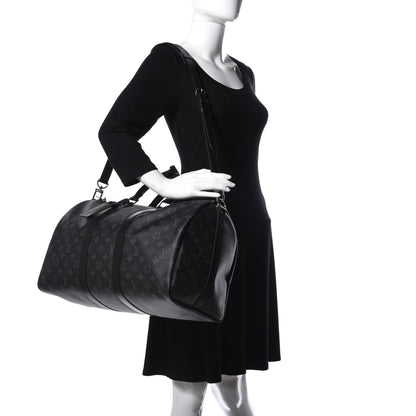 Louis Vuitton Monogram Eclipse Keepall Bandouliere 45 2 of 11