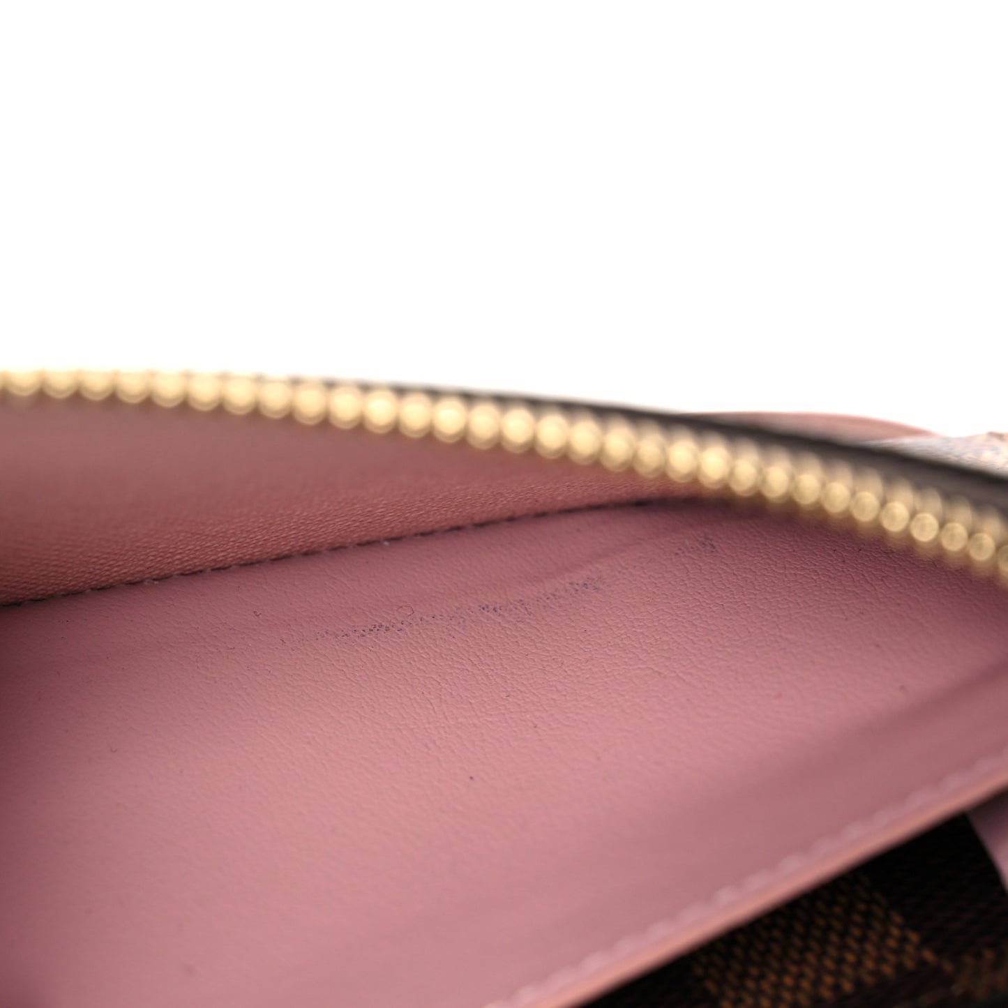 Damier Ebene Clemence Wallet Rose Ballerine