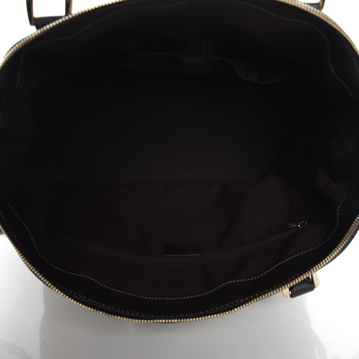 Crystal Monogram Large GG Charm Dome Satchel Dark Brown