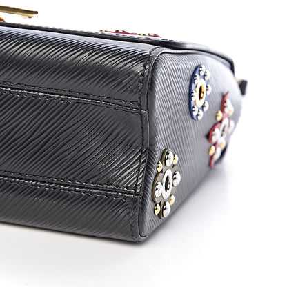 Louis Vuitton Epi Mechanical Flowers Twist Shoulder Bag MM Black 9 of 10