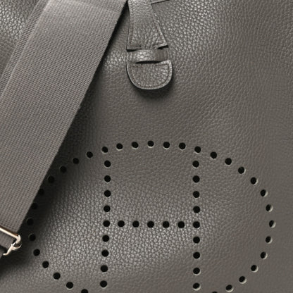 Hermes Taurillon Clemence Evelyne III PM Etain 8 of 10