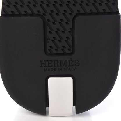 Hermes Knit Bicolor Mens Addict Sneakers 45 Black Kaki 6 of 8