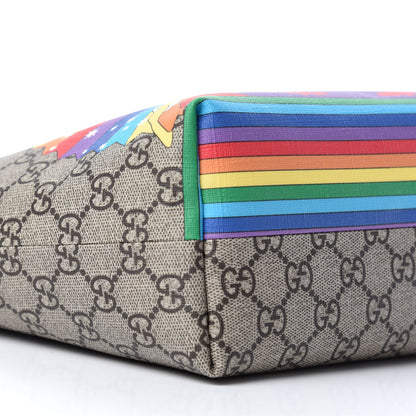 Gucci GG Supreme Monogram Childrens Rainbow Birds Tote 6 of 10