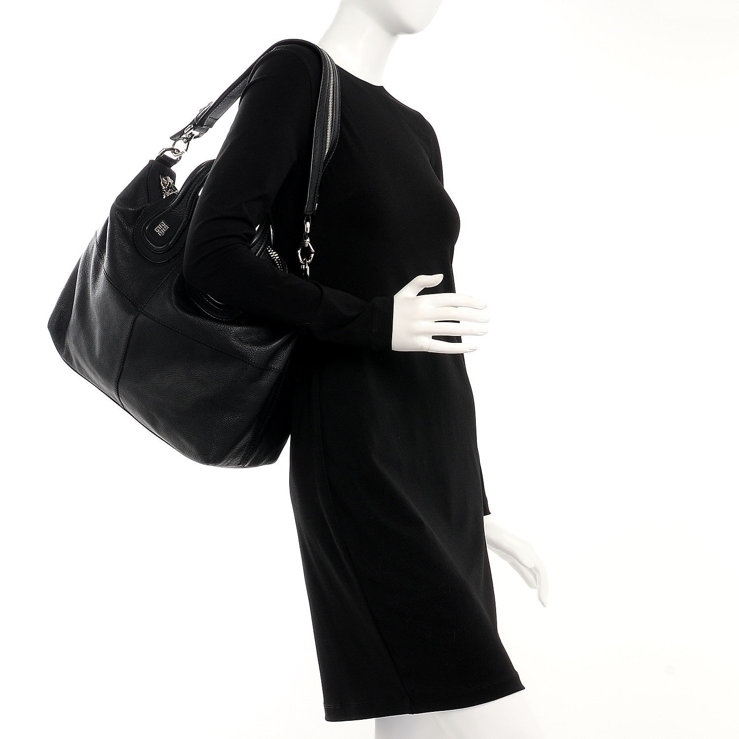 Givenchy Sugar Goatskin Medium Nightingale Black 2 of 10