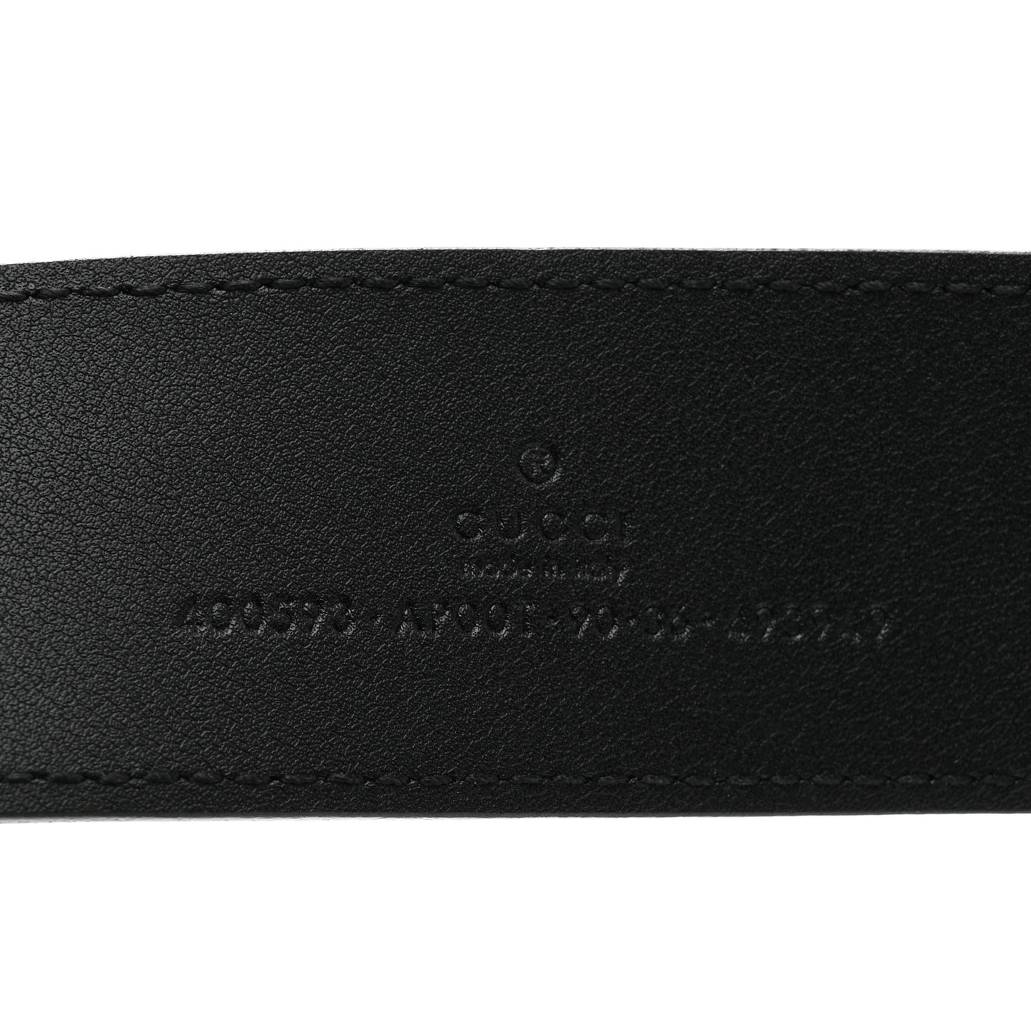 Plutone Calfskin Double G 40mm Belt 90 36 Black
