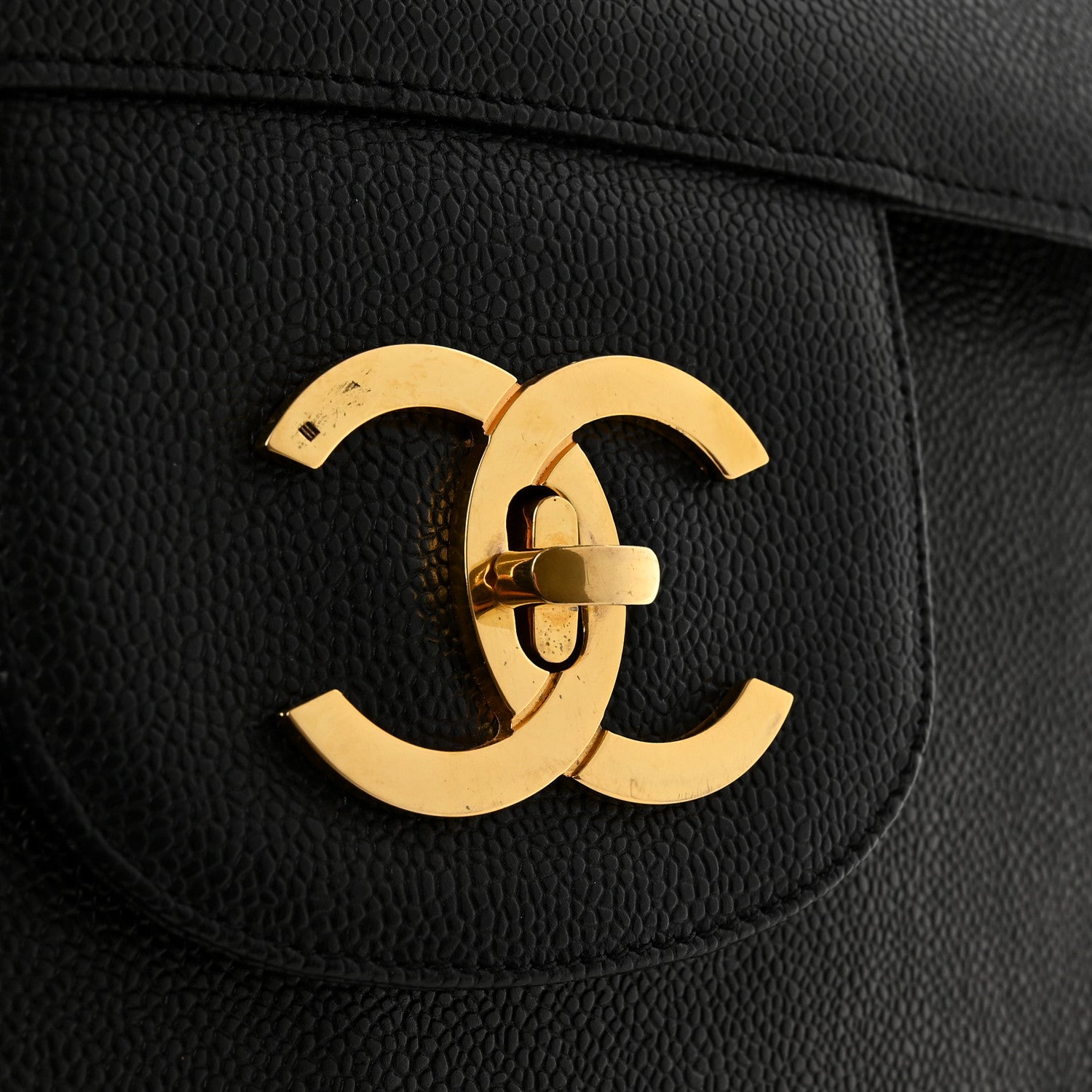 Chanel Caviar Flap XL Shoulder Bag Black 9 of 10