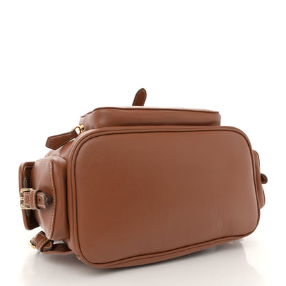 Miu Miu Soft Calf Softy Large Backpack Cognac 4 of 10
