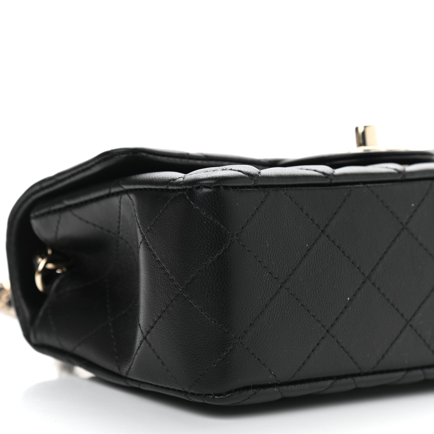 Chanel Lambskin Quilted Mini Rectangular Flap Black 8 of 9