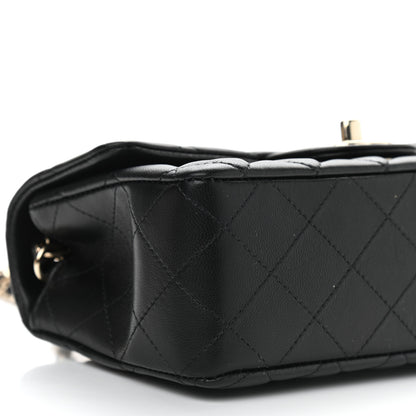 Chanel Lambskin Quilted Mini Rectangular Flap Black 8 of 9