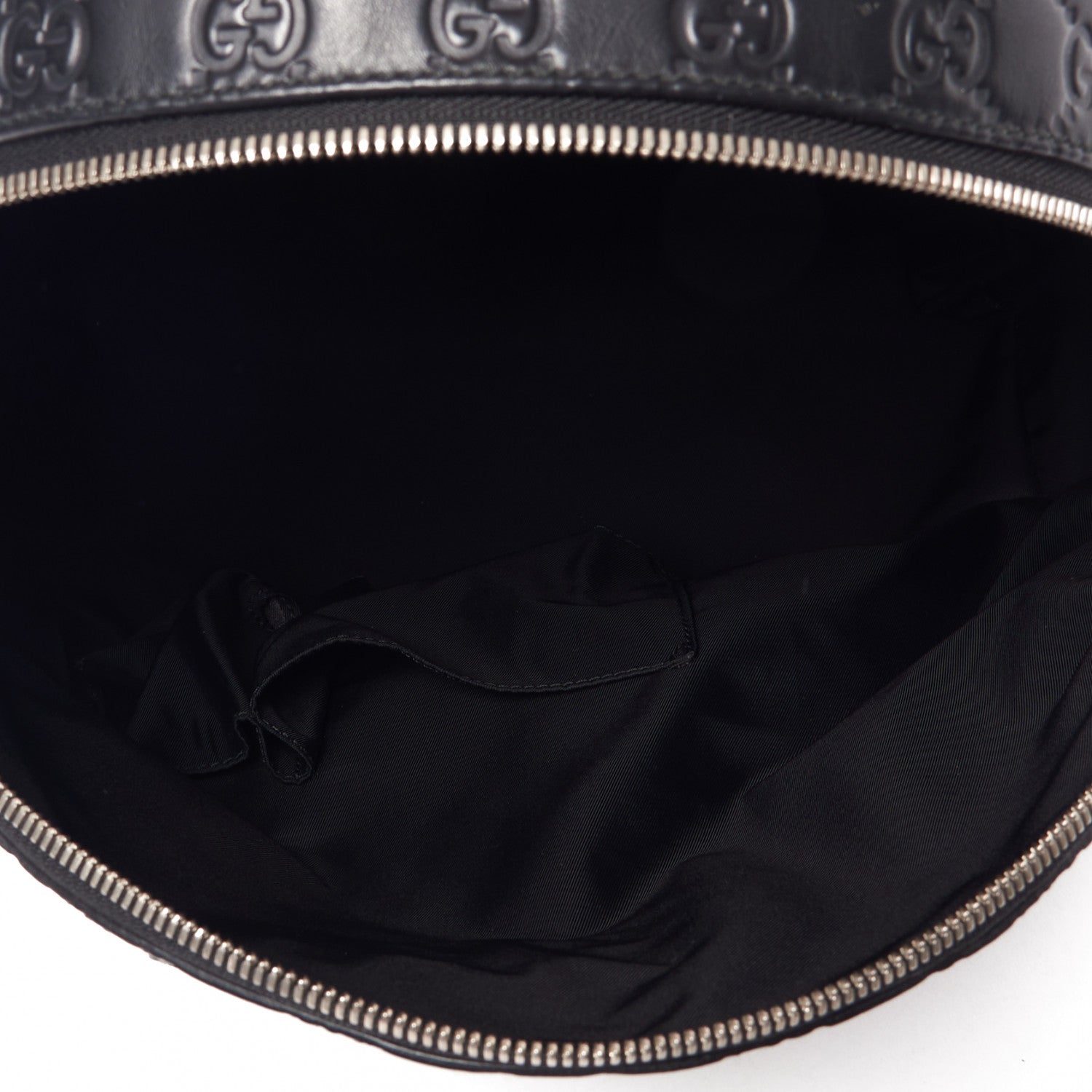 Gucci Guccissima Classic Backpack Black 7 of 9