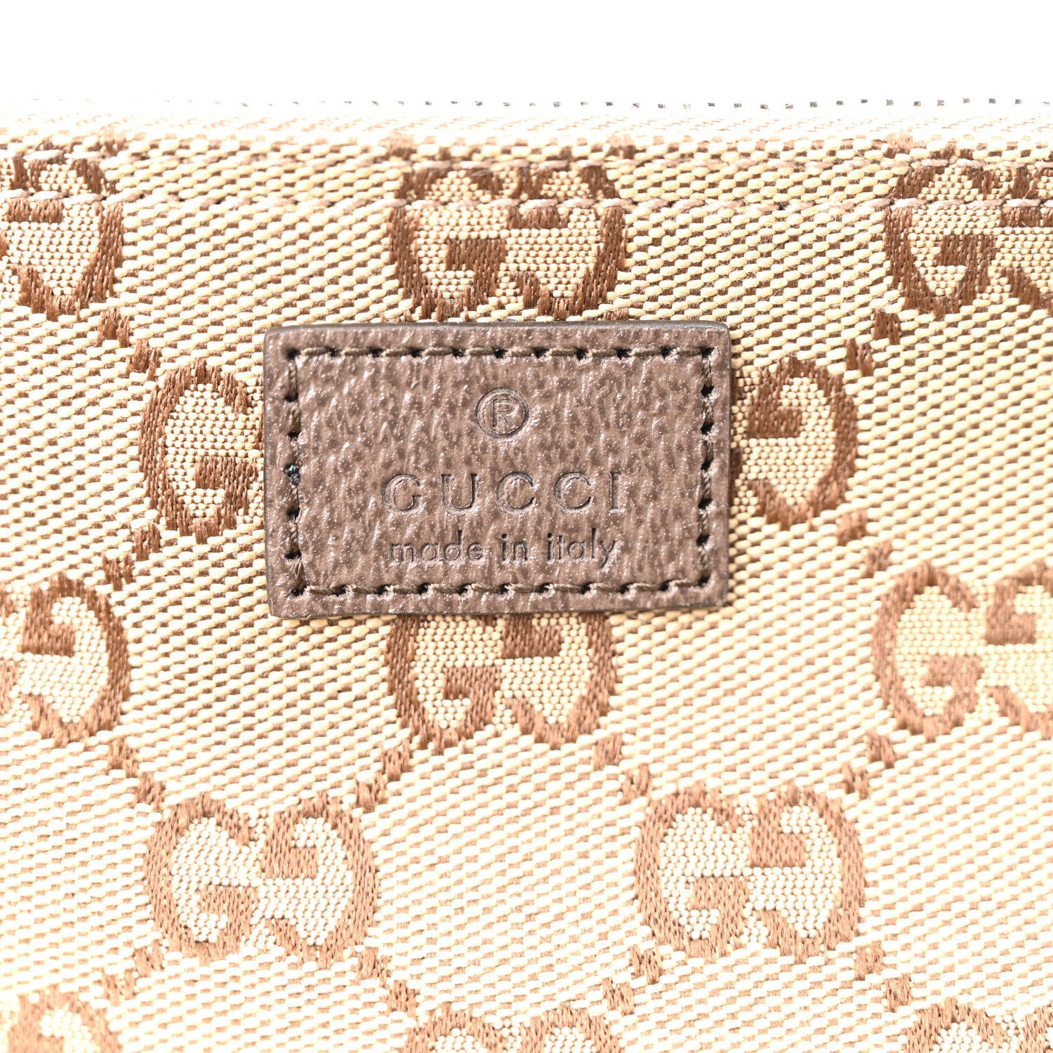 Gucci GG Monogram Web Large Giglio Tote Beige Brown 7 of 10