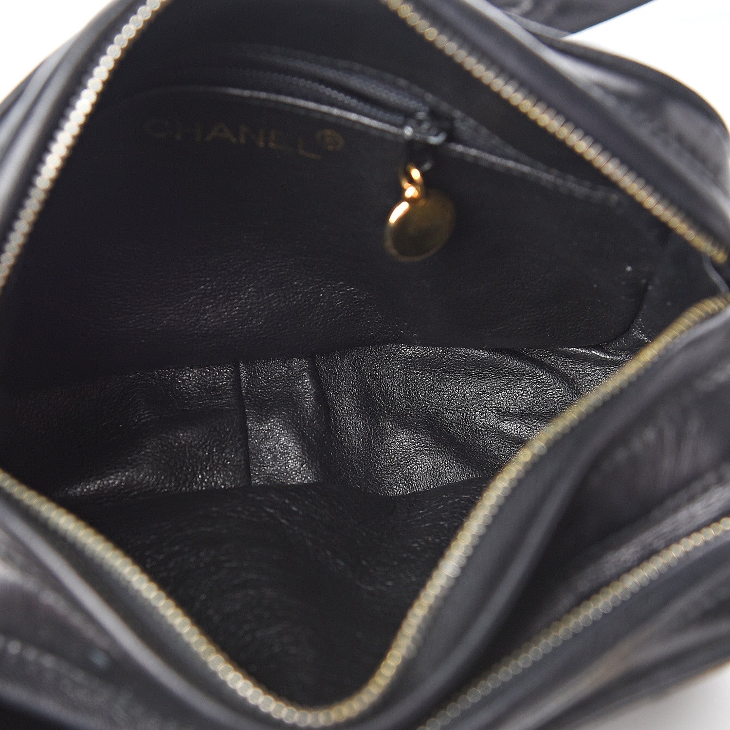 Chanel Lambskin Quilted Camera Case Black 5 of 12