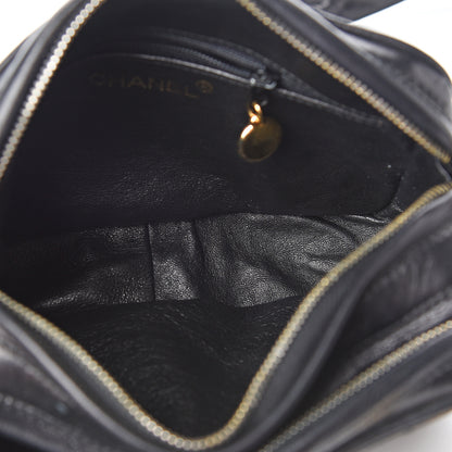 Chanel Lambskin Quilted Camera Case Black 5 of 12