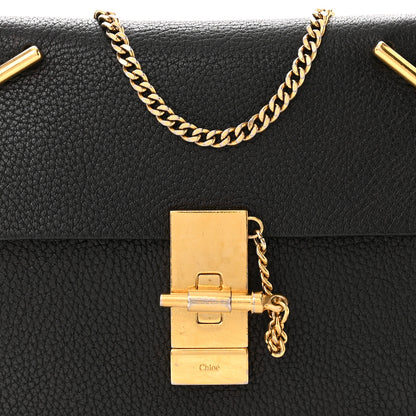 Chloe Grained Lambskin Nano Drew Shoulder Bag Black 7 of 9
