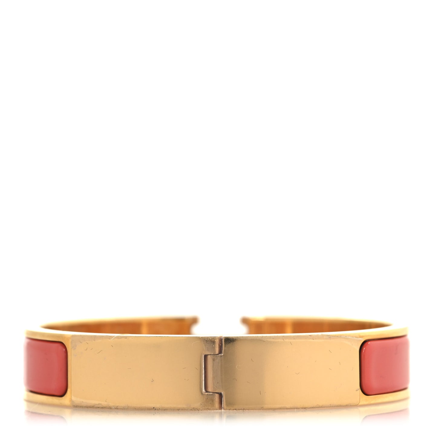 Enamel Narrow Clic Clac H Bracelet GM Rose Patch