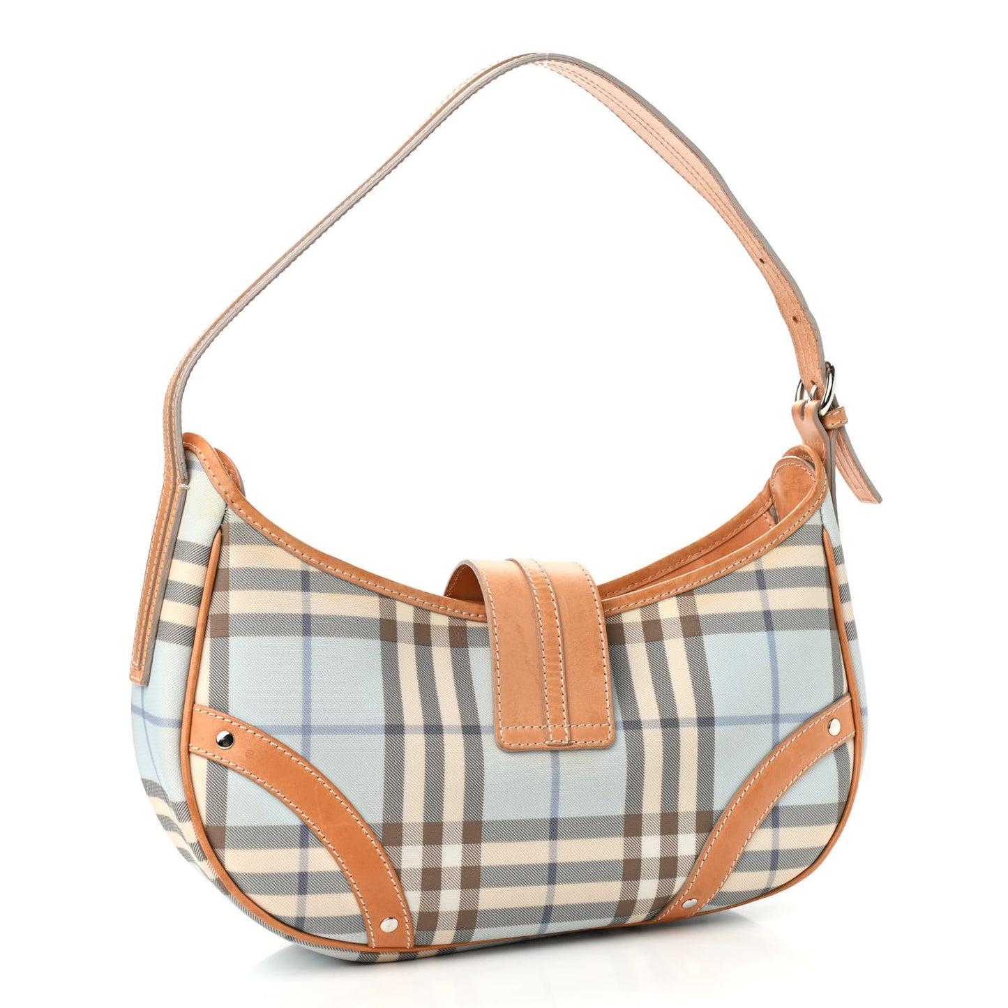 House Check Shoulder Bag Blue