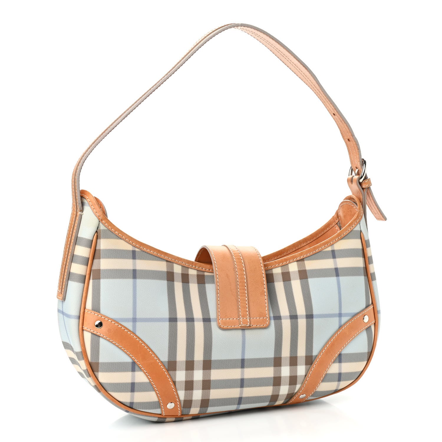 Burberry House Check Shoulder Bag Blue 3 of 20
