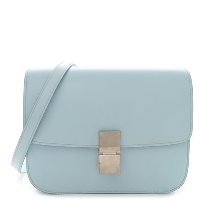Celine Box Calfskin Medium Classic Box Flap Bag Pale Blue 1 of 11