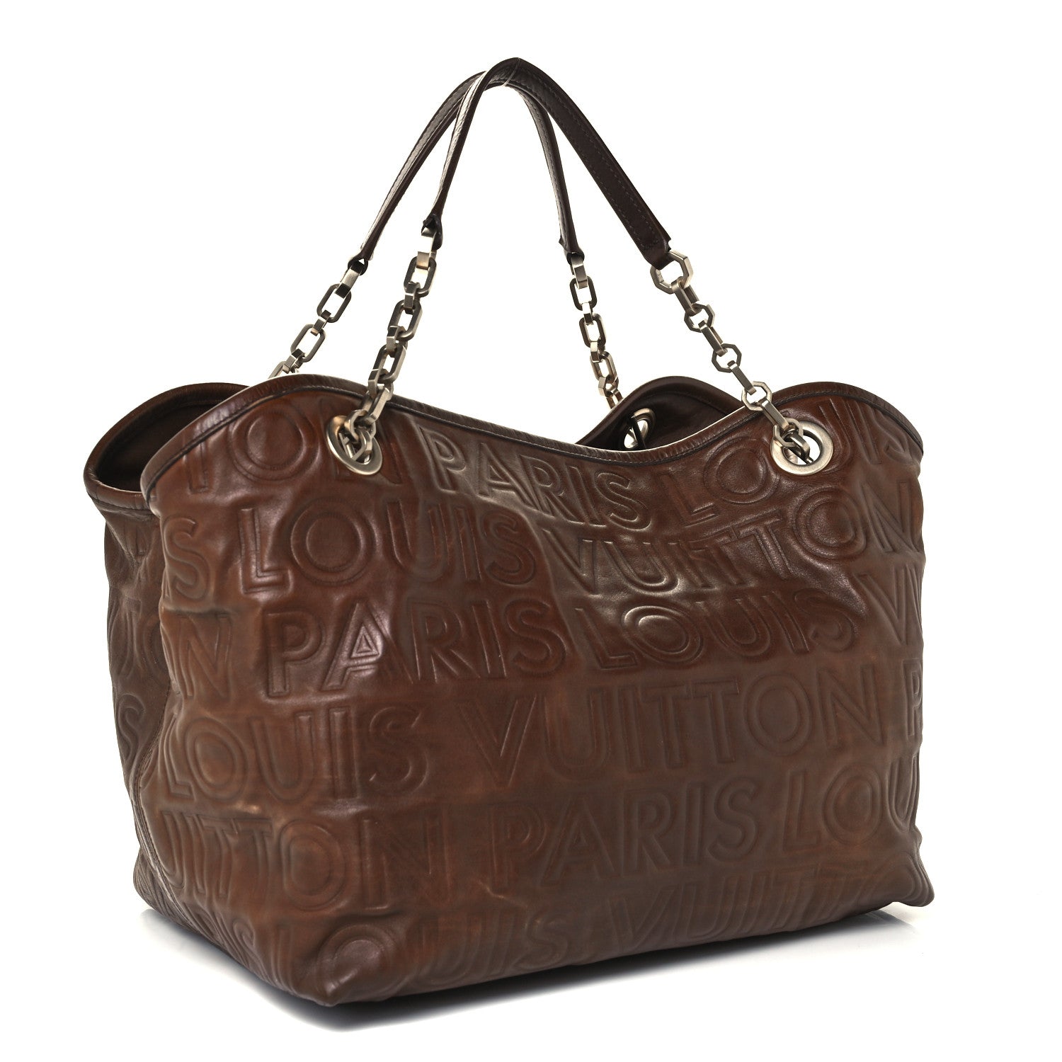 Louis Vuitton Monogram Paris Souple Whisper PM Chocolate 2 of 9