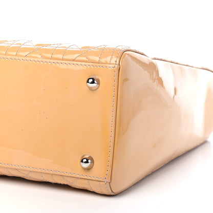 Christian Dior Patent Cannage Large Lady Dior Beige 10 of 12