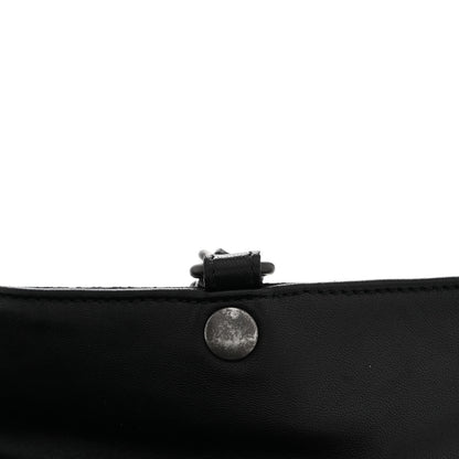Bottega Veneta Nappa Intrecciato Flat Shoulder Bag Black 13 of 15