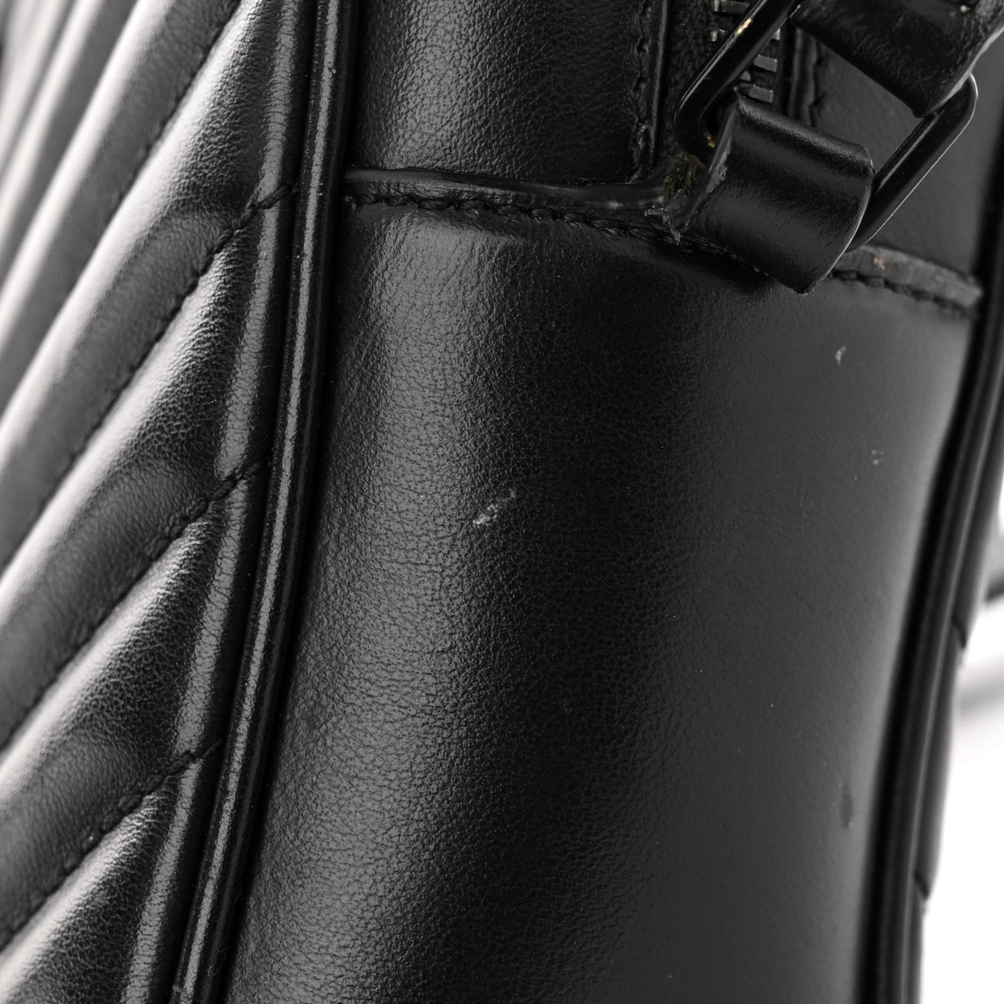 Calfskin Matelasse Monogram Monochrome Lou Camera Bag Black