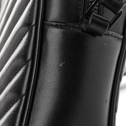 Saint Laurent Calfskin Matelasse Monogram Monochrome Lou Camera Bag Black 11 of 12