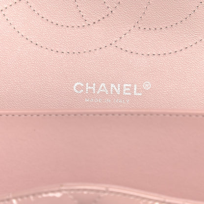 Chanel Patent Quilted Jumbo Double Flap Light Pink 5 of 11
