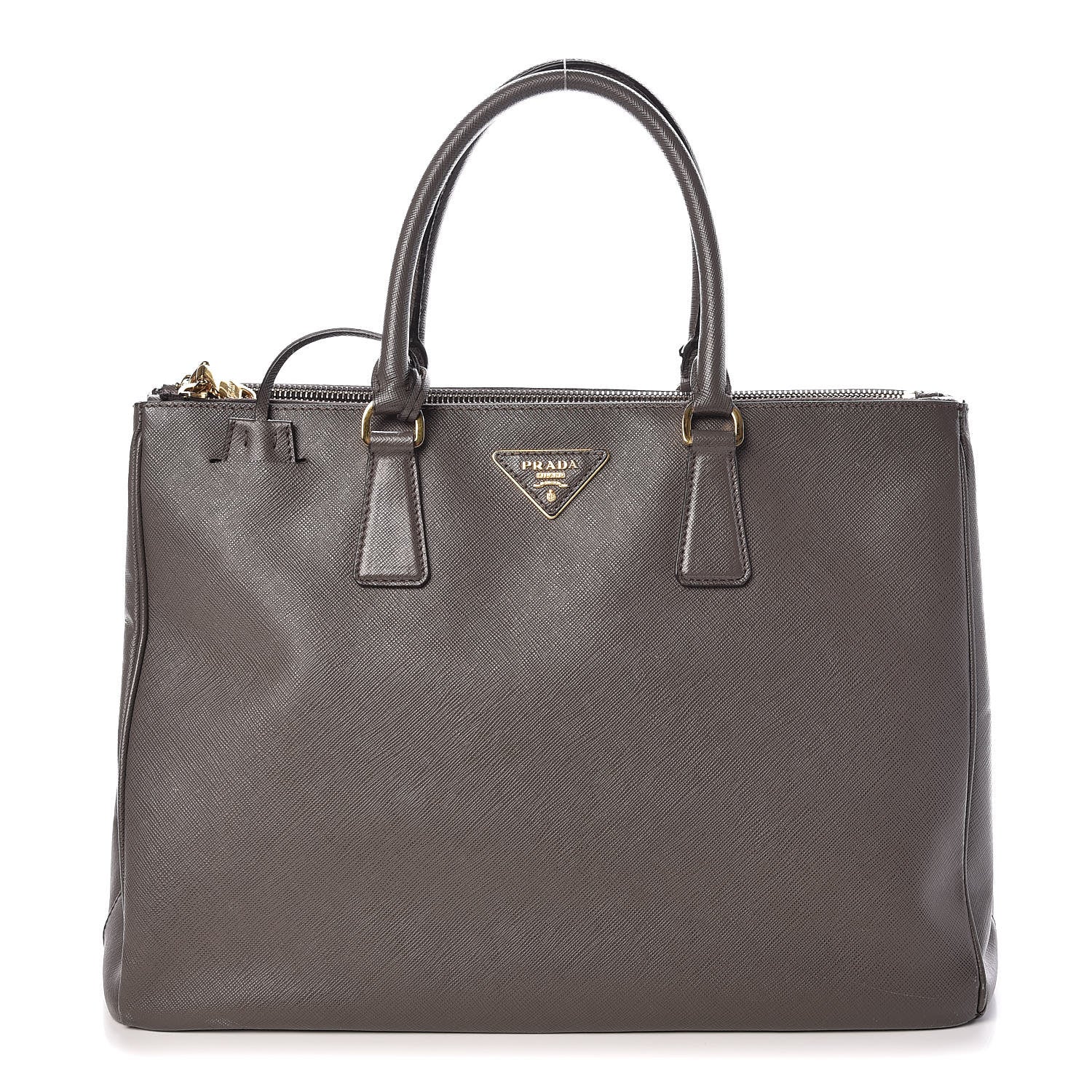 Prada Saffiano Medium Galleria Double Zip Tote Grafite 1 of 16
