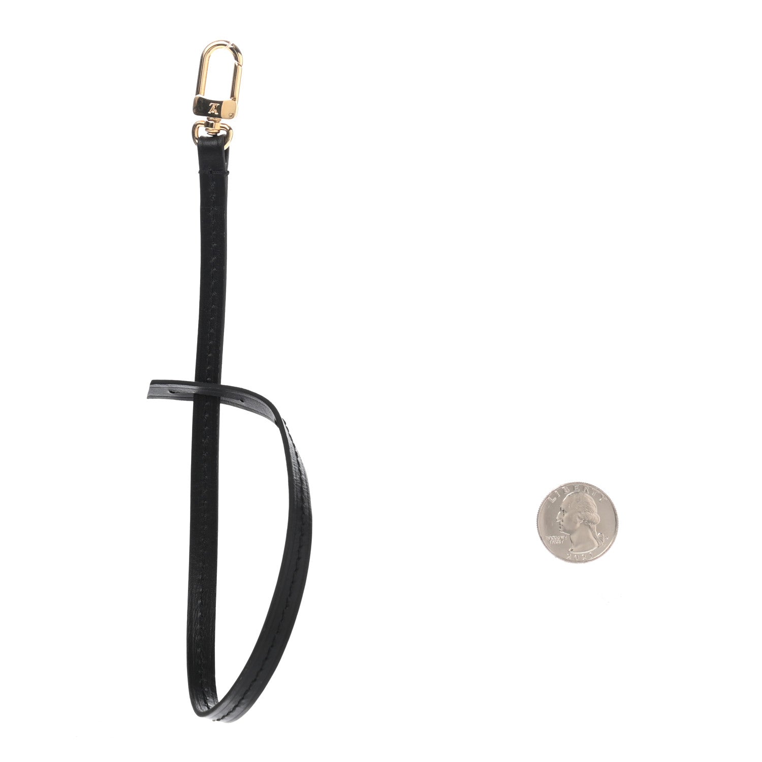 Louis Vuitton Calfskin Pochette Accessories Strap Black 2 of 5