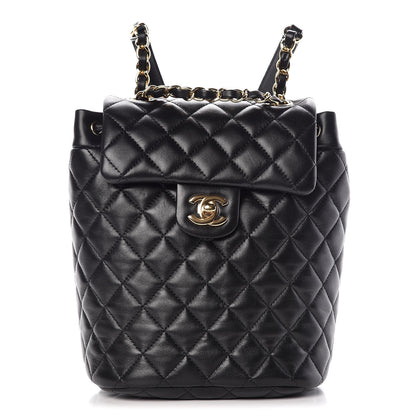 Chanel Calfskin Quilted Mini Urban Spirit Backpack Black 1 of 9