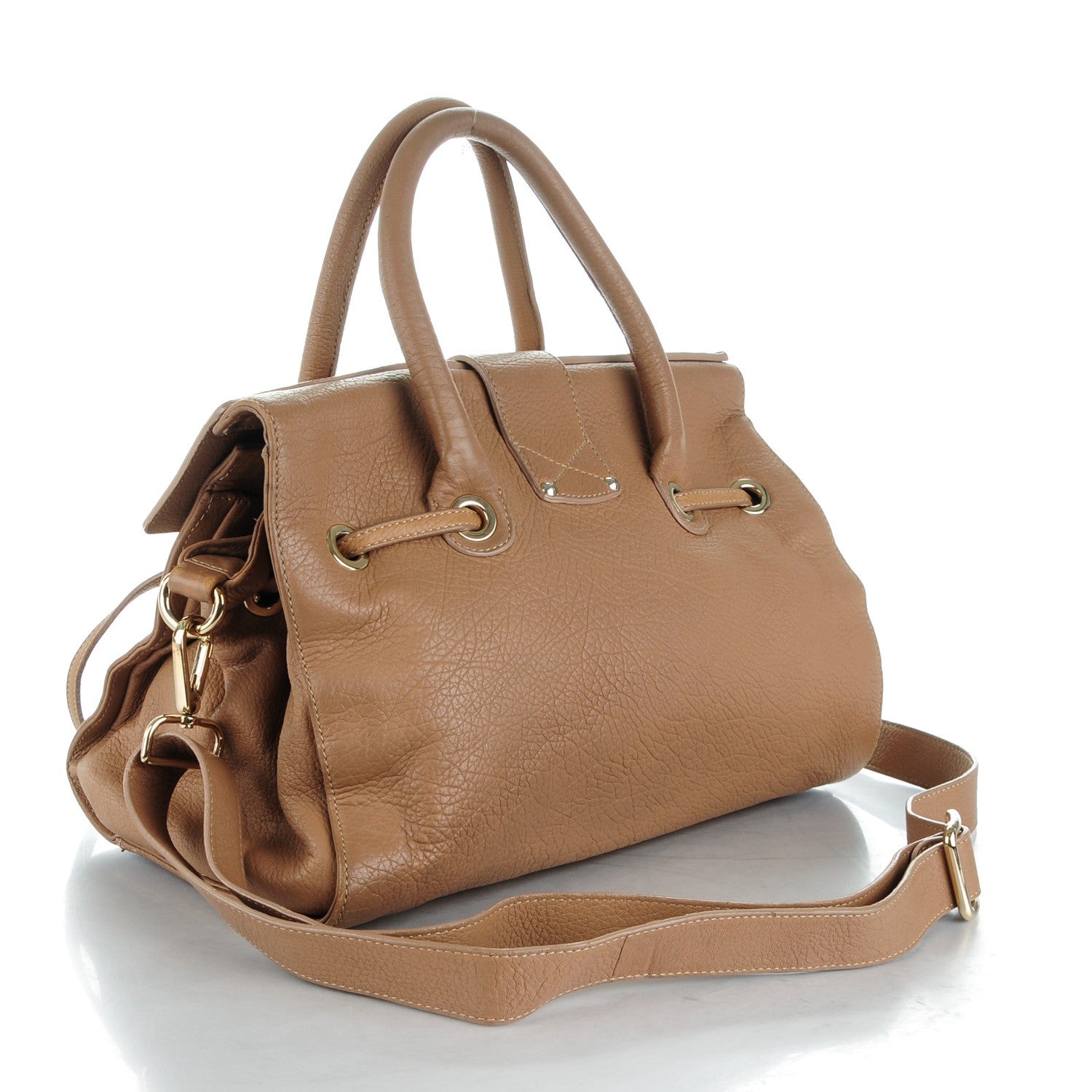 Jimmy Choo Grainy Calf Medium Rosalie Satchel Nude 3 of 11