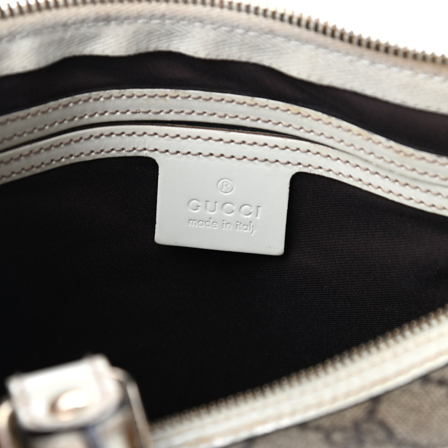 GG Plus Monogram Joy Medium Boston Off White