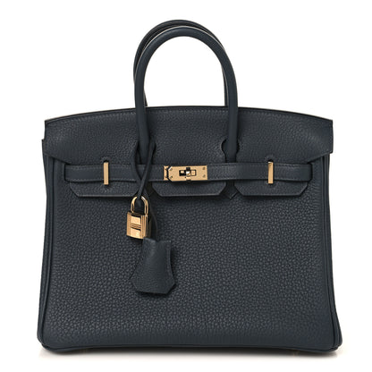 Hermes Togo Birkin 25 Gris Misty 1 of 13