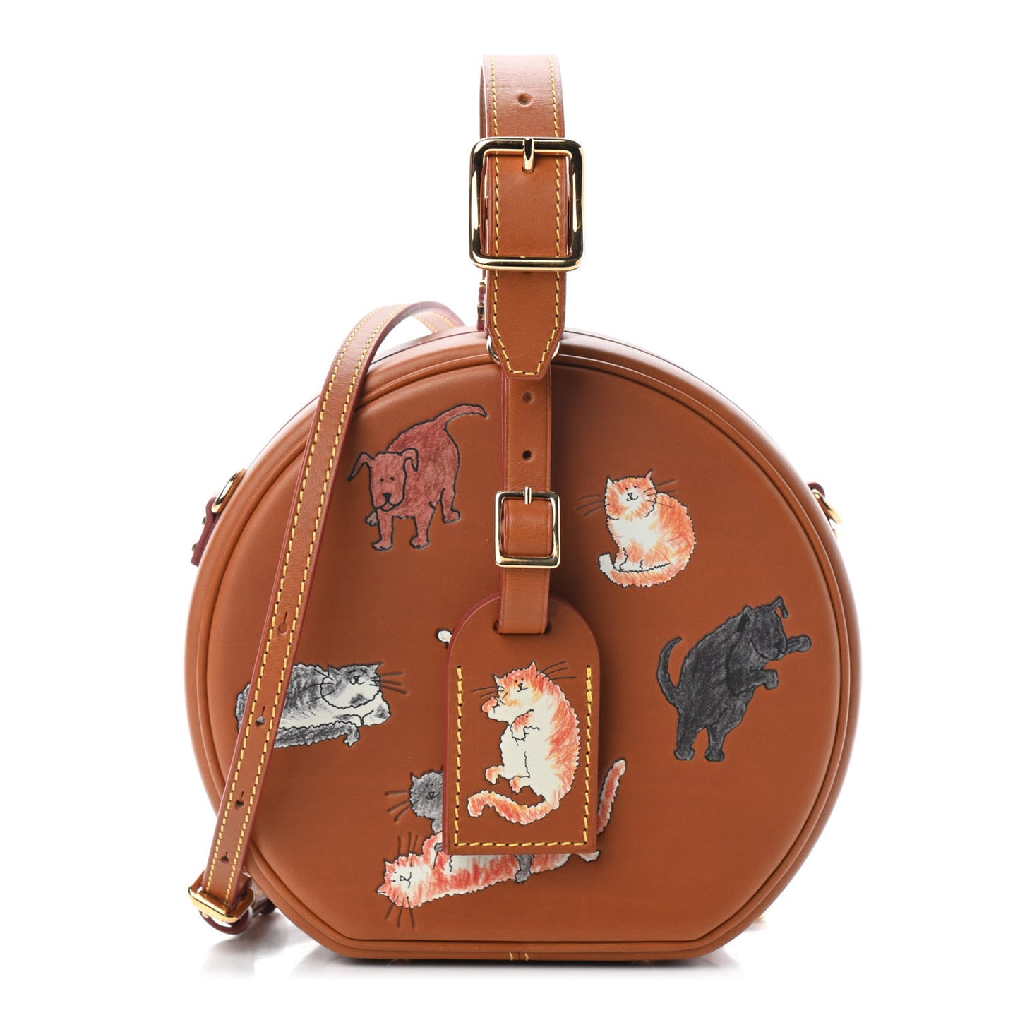 Calfskin Catogram Petite Boite Chapeau Tan