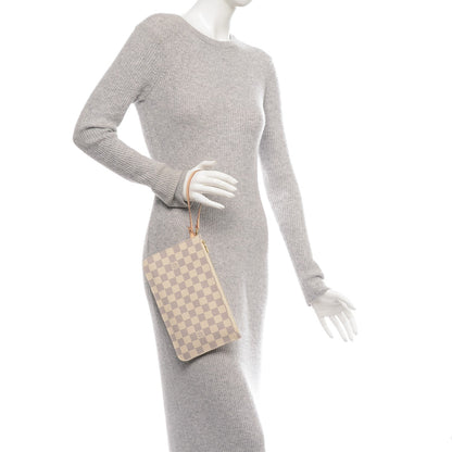 Louis Vuitton Damier Azur Neverfull MM GM Pochette 2 of 7