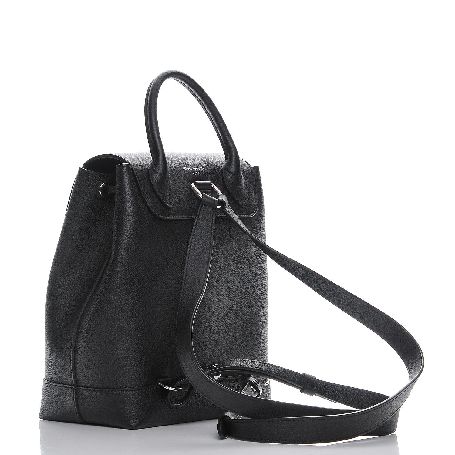 Louis Vuitton Calfskin Lockme Backpack Black 3 of 7