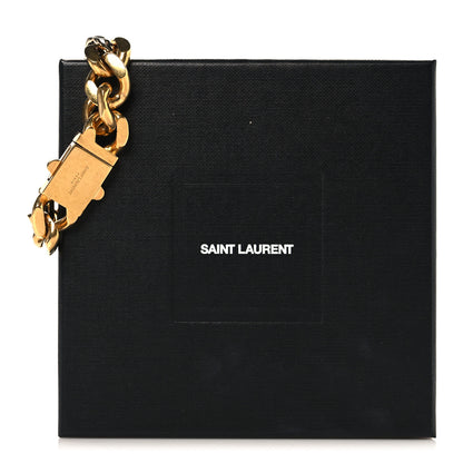 Saint Laurent Metal Two Tone Chain Link Bracelet Gold 5 of 5