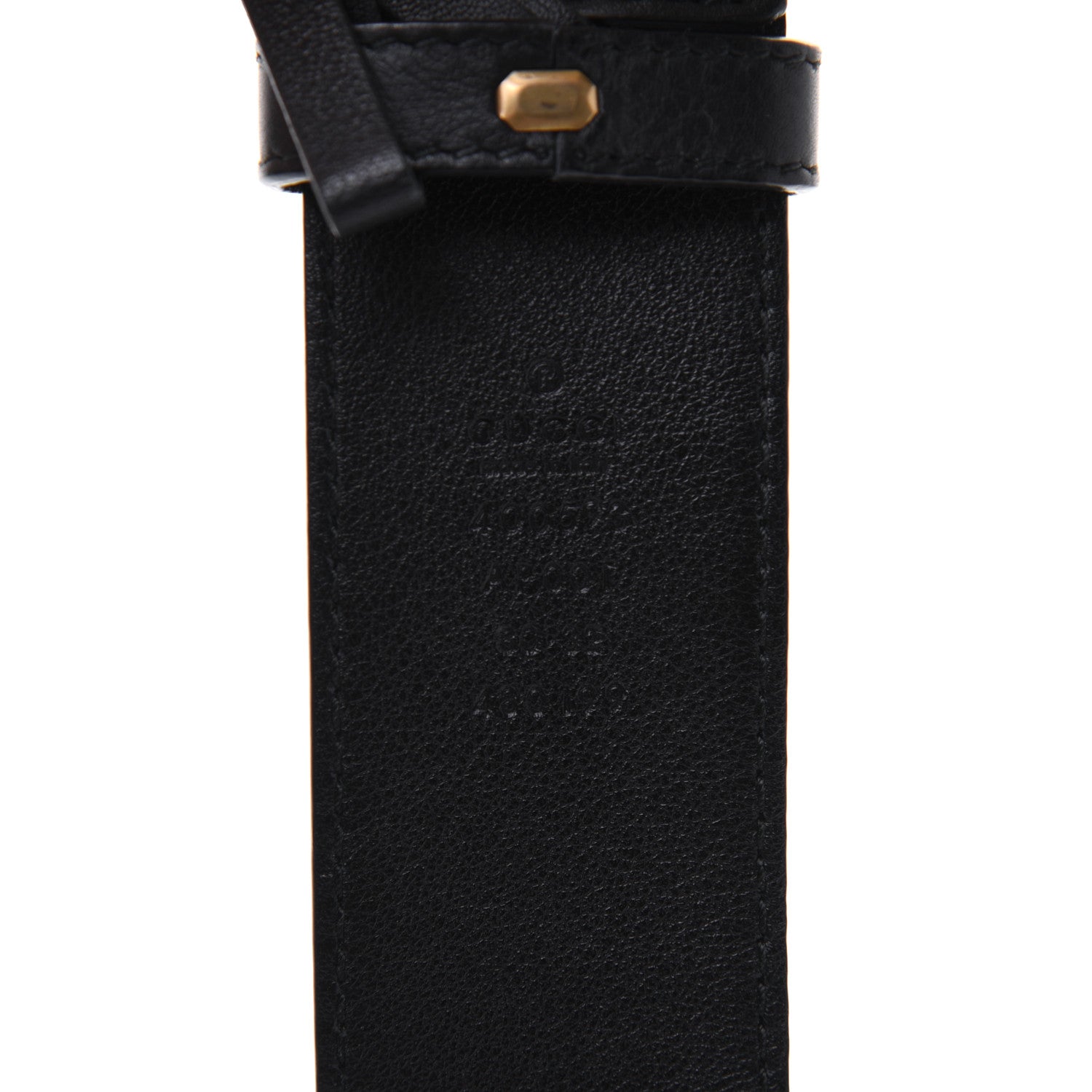 Gucci Calfskin Double G 40mm Belt 80 32 Black 3 of 7